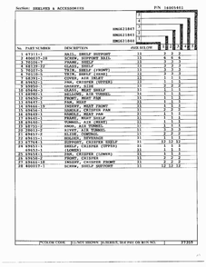 Shelves And Accessories Page 2 Diagram and Parts List for 621841  Admiral Refrigerator