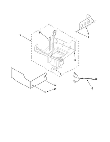 Pump Parts Diagram and Parts List for JIM158XWRS1  Jenn-Air Ice Maker