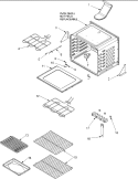 CAVITY Diagram and Parts List for ACF422GAC PACF422GAC0 Amana Range