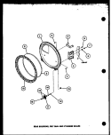 REAR BULKHEAD Diagram and Parts List for LG2401 P7762205W W Amana Dryer