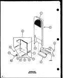 HEATER BOX (ELECTRIC MODELS) Diagram and Parts List for LE1100 P7762201W Amana Dryer