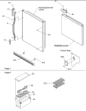 Door Handles & Accessories Diagram and Parts List for BR18V2S P1320708W S Amana Refrigerator