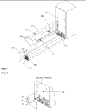 Cabinet Back Diagram and Parts List for BR18V2S P1320708W S Amana Refrigerator