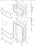 Part Location Diagram of R0131213 Whirlpool Assembly,REF Door FOAM(BISQUE)