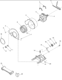 MOTOR AND FAN ASSEMBLY Diagram and Parts List for ALE866SAW PALE866SAW Amana Dryer
