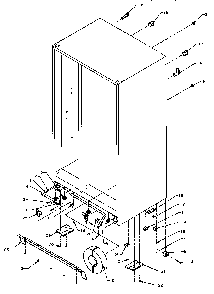 Drain And Rollers Diagram and Parts List for SSD22NBL-P1162413WL  Amana Refrigerator