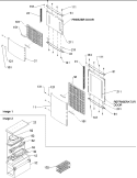 Contour Door and Accessories Diagram and Parts List for ART2129ASR PART2129AS0 Amana Refrigerator