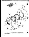 FRONT BULKHEAD Diagram and Parts List for LGD251 P7762212W W Amana Dryer