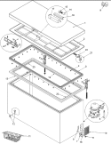 Door Gasket, Liner & Hardware Diagram and Parts List for AFC0701AW PAFC0701AWO Amana Freezer