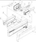Control Panel Diagram and Parts List for ADW850EAB PADW850EAB2 Amana Dishwasher