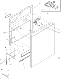 Part Location Diagram of R9800082 Whirlpool SUPPORT, HINGE