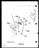 TERMINAL BLOCK Diagram and Parts List for LED250 P7762207W Amana Dryer