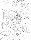 Internal Components Diagram and Parts List for RS511A P1325811M Amana Microwave