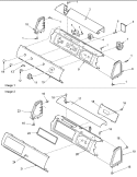 CONTROL PANEL Diagram and Parts List for ALE956EAC PALE956EAC Amana Dryer
