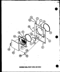 LOADING DOOR Diagram and Parts List for LGD951 P7804812W W Amana Dryer