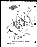 FRONT BULKHEAD Diagram and Parts List for LGD951 P7804812W W Amana Dryer