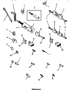Terminals Diagram and Parts List for LG4429L P1158901WL Amana Dryer