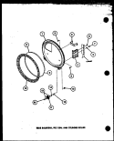 REAR BULKHEAD Diagram and Parts List for LGD951 P7804812W W Amana Dryer