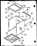 CABINET Diagram and Parts List for LGD951 P7804812W W Amana Dryer