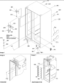 Cabinet Parts Diagram and Parts List for ARS266XAW PARS266XAW0 Amana Refrigerator