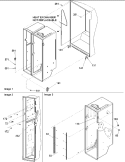 Cabinet Parts Diagram and Parts List for ARS266KBW PARS266KBW0 Amana Refrigerator