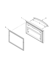Freezer Door Diagram and Parts List for MFF2558VEW7  Maytag Refrigerator