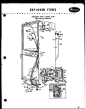EXPLODED VIEW - OUTER CASE Diagram and Parts List for FPR14-1  Amana Refrigerator
