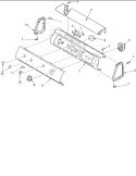 CONTROL PANEL Diagram and Parts List for ALE643RAW PALE643RAW Amana Dryer