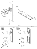 FREEZER DOOR Diagram and Parts List for DRS2663BW PDRS2663BW0 Amana Refrigerator