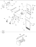 FZ LIGHTING & AUGER ASSY Diagram and Parts List for DRS2663BW PDRS2663BW0 Amana Refrigerator