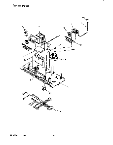 Control Panel Diagram and Parts List for TR22S4E-P1196203WE  Amana Refrigerator