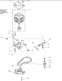 Motor, Belt, Pump, and Idler Assy Diagram and Parts List for ALW430RAW PALW430RAW Amana Washer