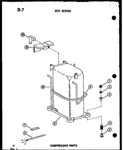 Section 19 Diagram and Parts List for 218-3K P67535-5R Amana Air Conditioner