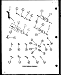 POWER CORD AMD TERMINALS Diagram and Parts List for LG2812 P7804816W W Amana Dryer