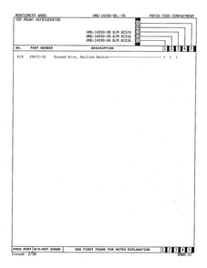 Fresh Food Compartment Page 3 Diagram and Parts List for 14090A  Admiral Refrigerator