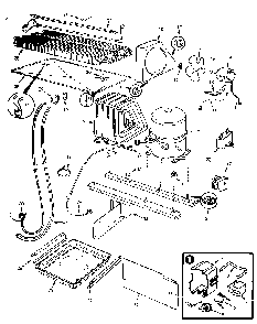 Unit Compartment & System Diagram and Parts List for JRTD225LB M9C76A Jenn-Air Refrigerator