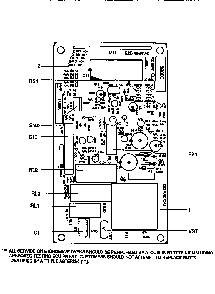 Power And Control Circuit Board Diagram and Parts List for 56566201692  Kenmore Microwave