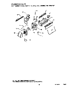 Ice Maker Diagram and Parts List for TR22S4E-P1196203WE  Amana Refrigerator