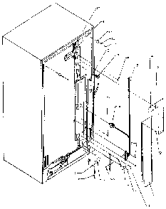 Back Unit Diagram and Parts List for SX25N-P1162704W  Amana Refrigerator