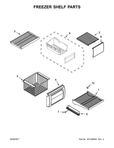 Part Location Diagram of W10787830 Whirlpool CONTAINER