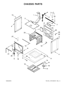 Chassis Parts Diagram and Parts List for AGR4230BAW1  Amana Range
