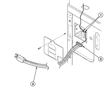 Power Cord Diagram and Parts List for SDG409QF  Speed Queen Dryer
