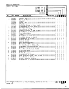 Backguard Page 2 Diagram and Parts List for 6440A REV J Norge Washer