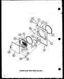 LOADING DOOR Diagram and Parts List for LG1112 P7762216W W Amana Dryer