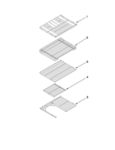 Rack Parts Diagram and Parts List for JGR8895BDS13  Jenn-Air Range