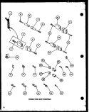 POWER CORD AND TERMINALS Diagram and Parts List for LG1112 P7762216W W Amana Dryer