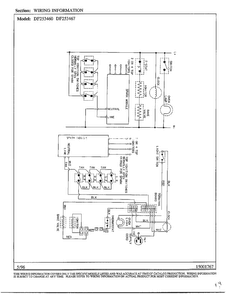 Wiring Information Diagram and Parts List for DF253467  Magic Chef Range