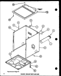 CABINET Diagram and Parts List for LG2912 P7804826W W Amana Dryer