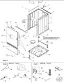 Base, Cabinet, Front and Special Tools Diagram and Parts List for ALW780QAC PALW780QAC1 Amana Washer