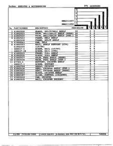 Shelves And Accessories Page 2 Diagram and Parts List for HMG211490  Admiral Refrigerator